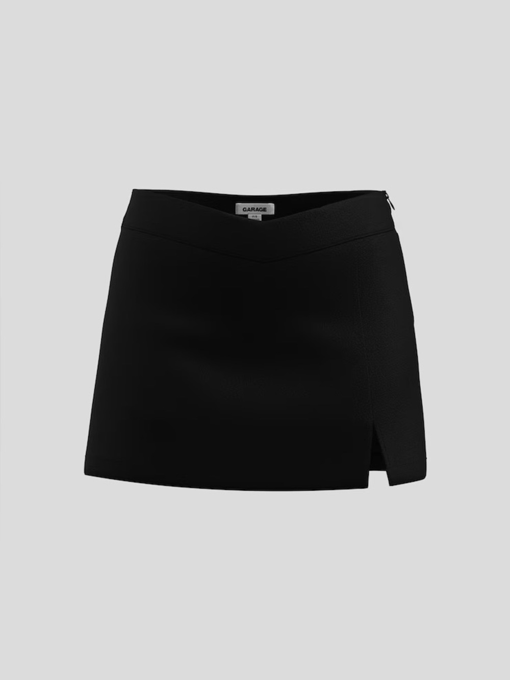 Garage Women's Black V-Waist Mini Skort